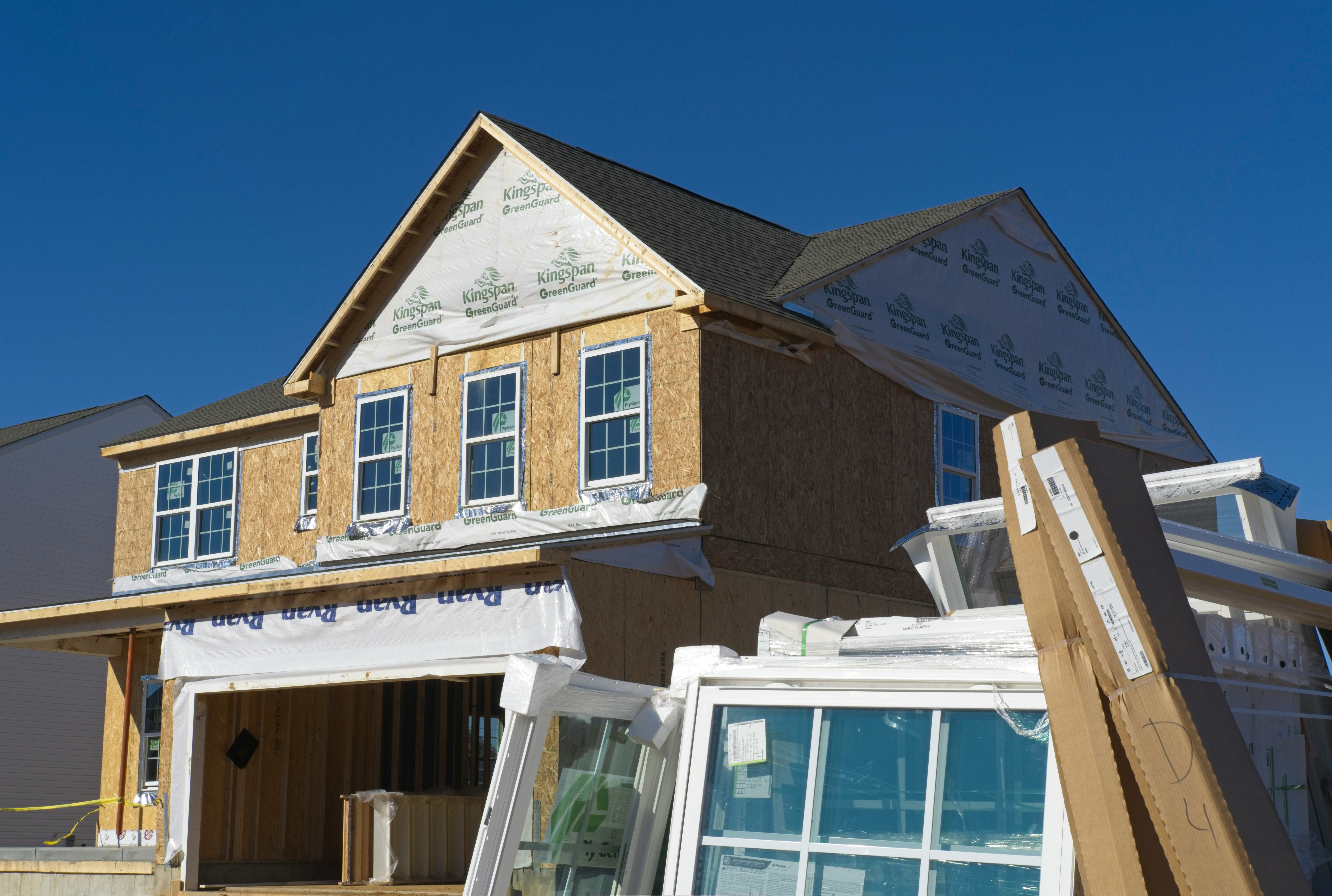 Residential real estate redevelopment project under construction